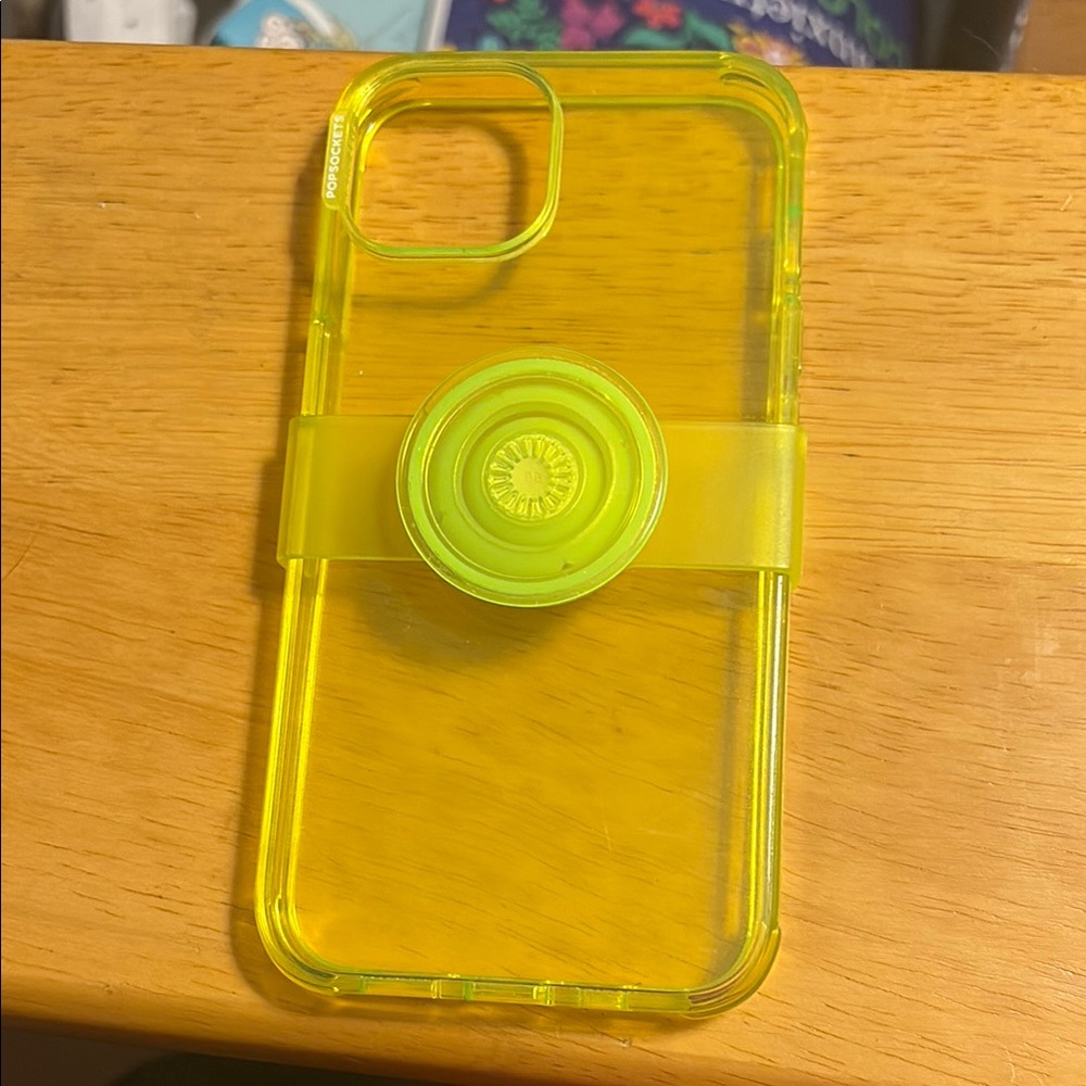 PopSocket Green Smartphone Case with Grip